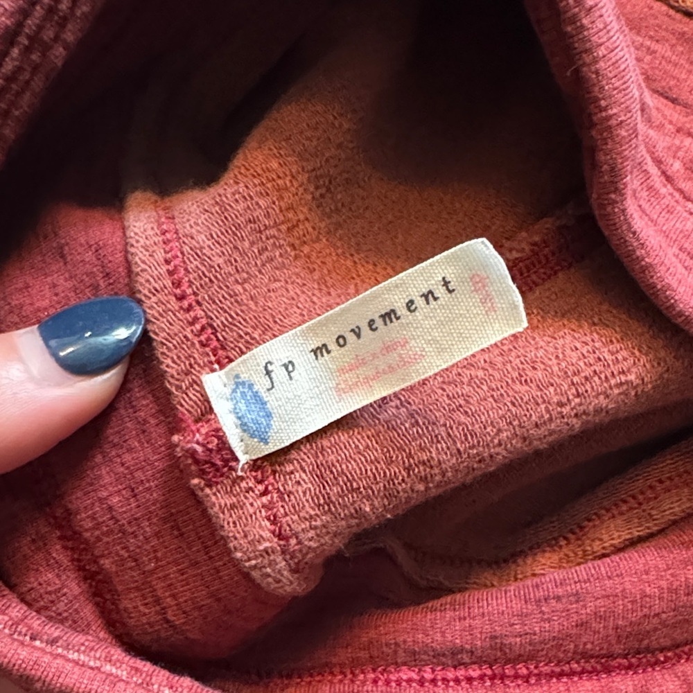 Free People Patchwork Leggings Red - Picture 4 of 5
